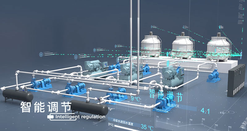 空调系统演示三维动画