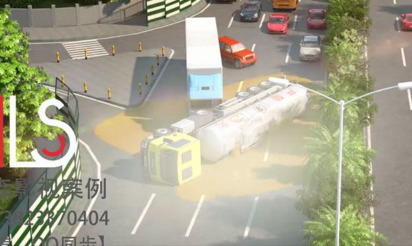 交通事故安全宣教三维动画